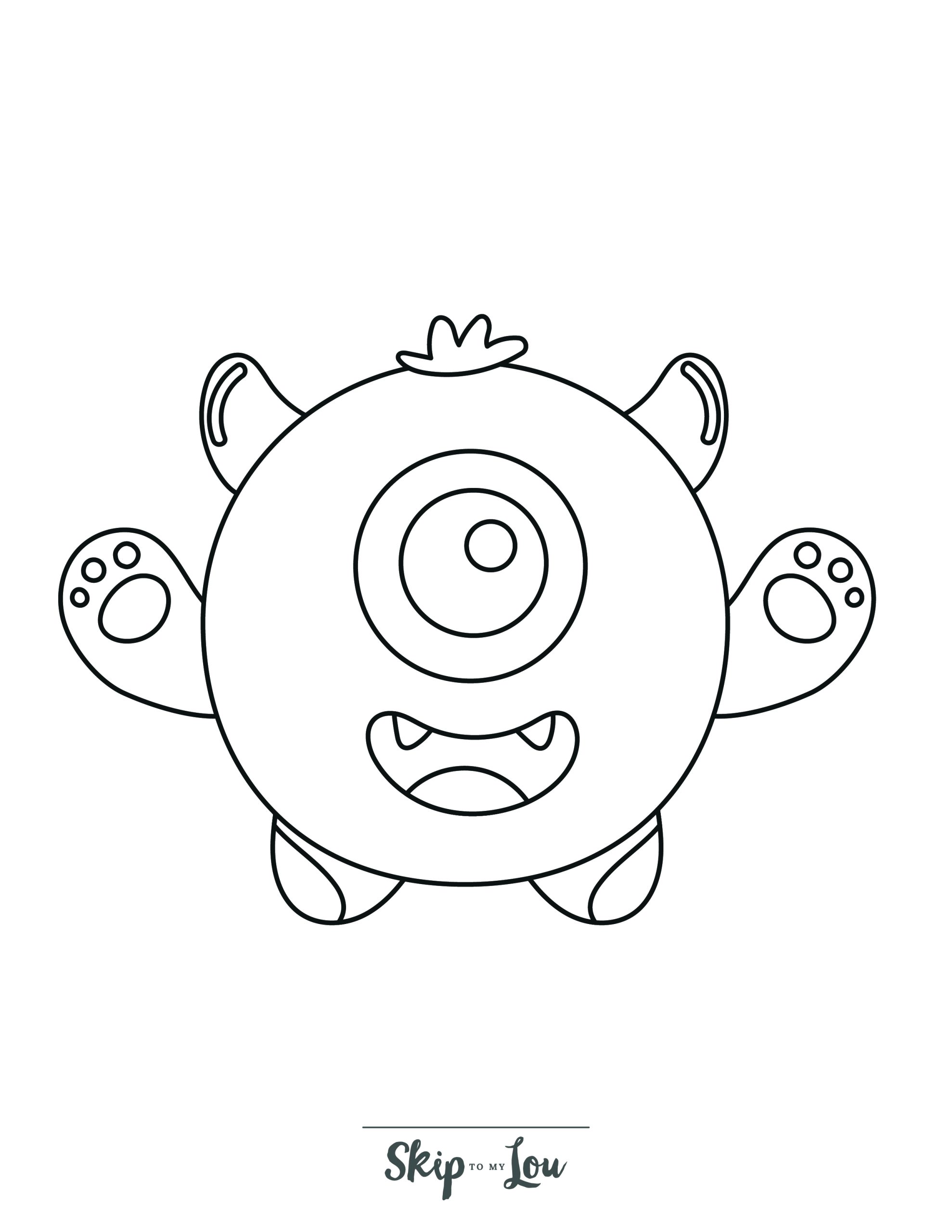 199+ Monsters Coloring Pages 123