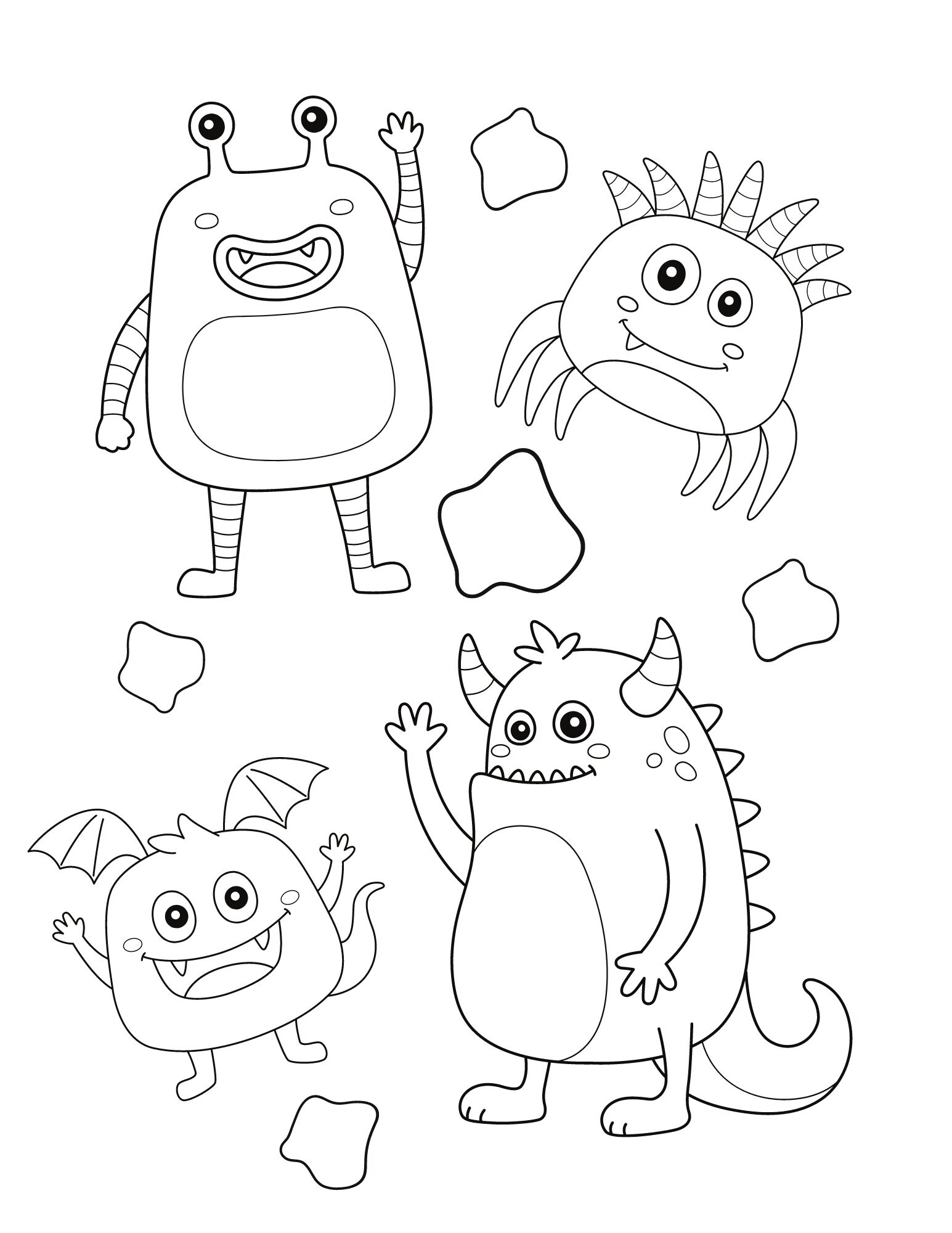 199+ Monsters Coloring Pages 15