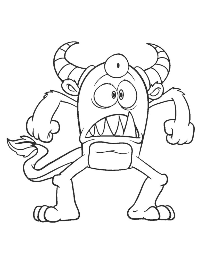 199+ Monsters Coloring Pages 163