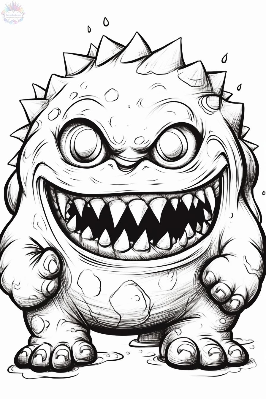 199+ Monsters Coloring Pages 170