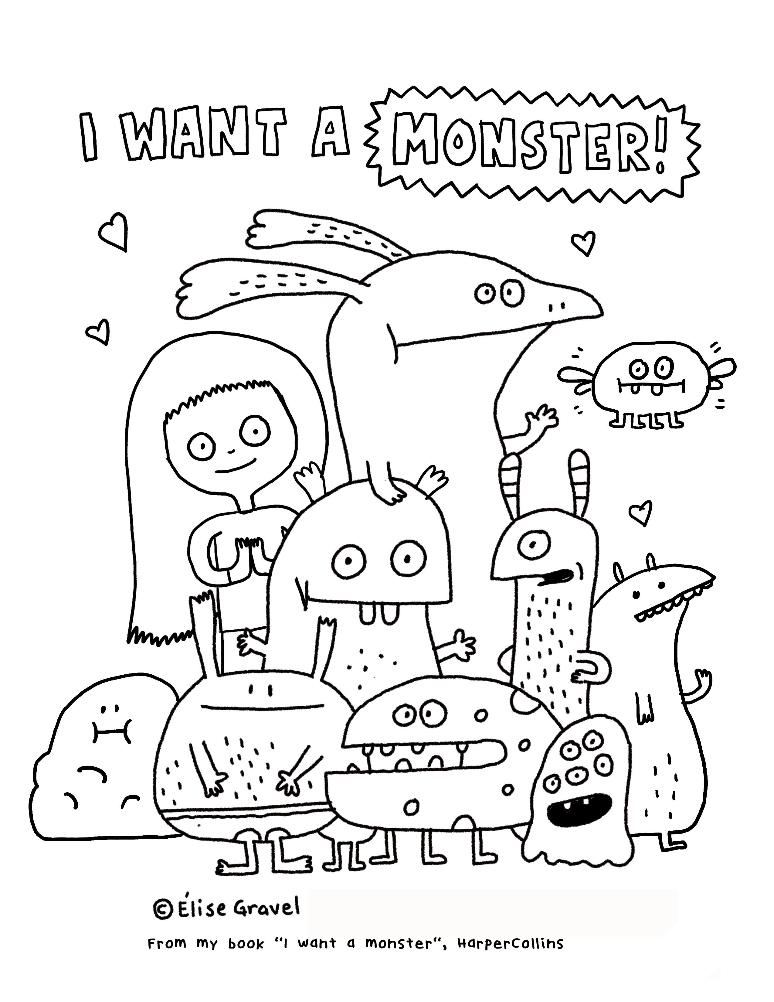 199+ Monsters Coloring Pages 189