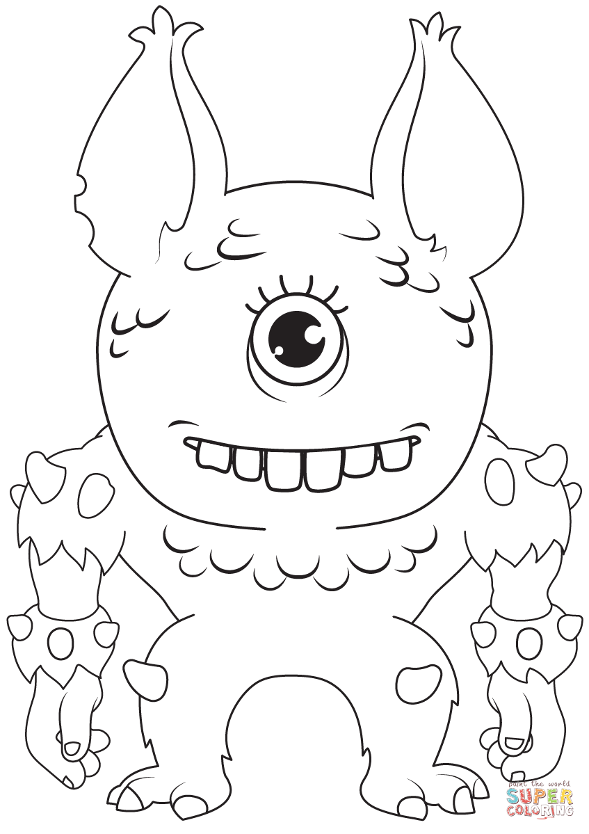 199+ Monsters Coloring Pages 22