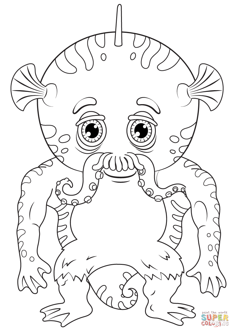 199+ Monsters Coloring Pages 23