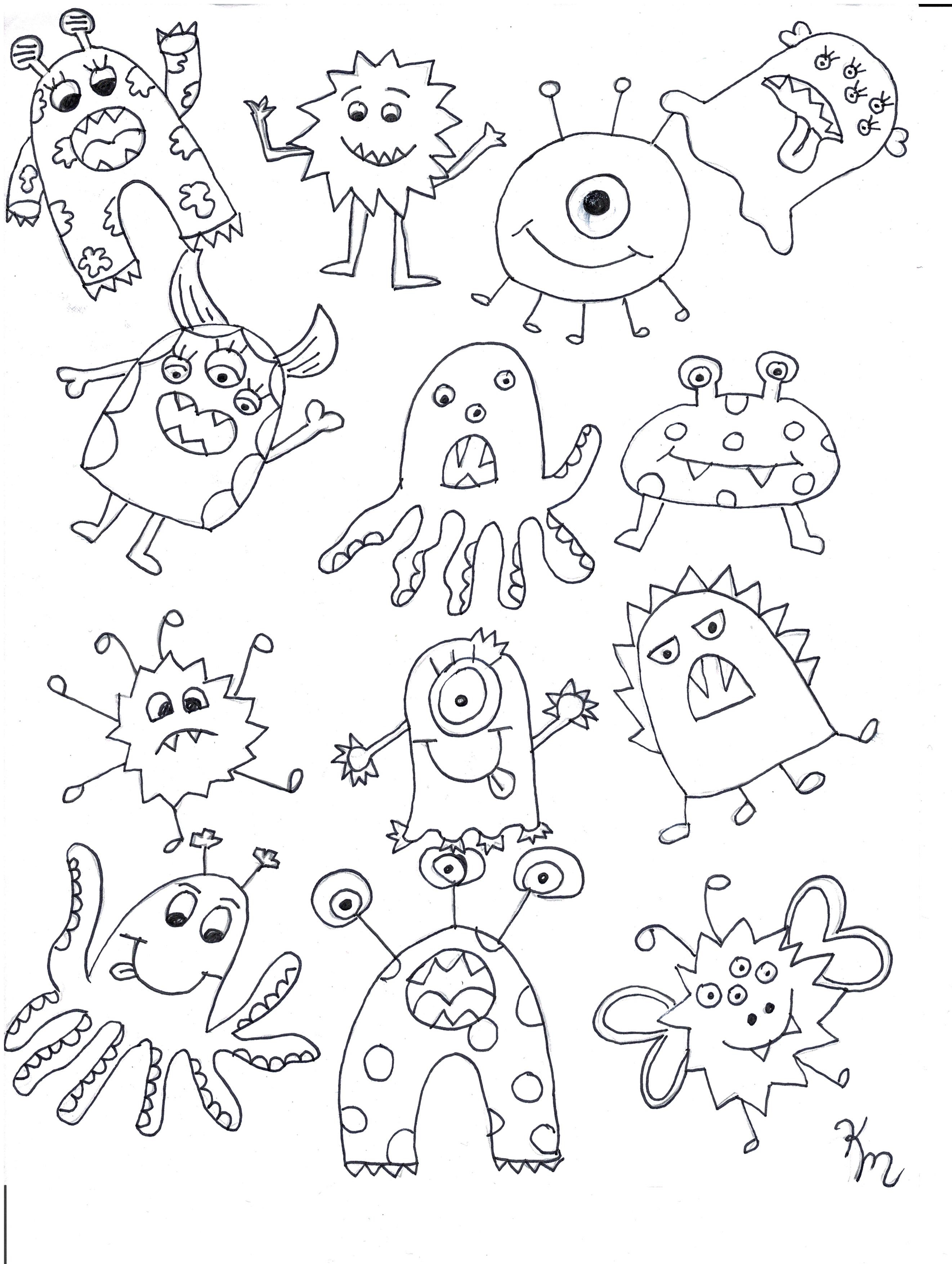 199+ Monsters Coloring Pages 24