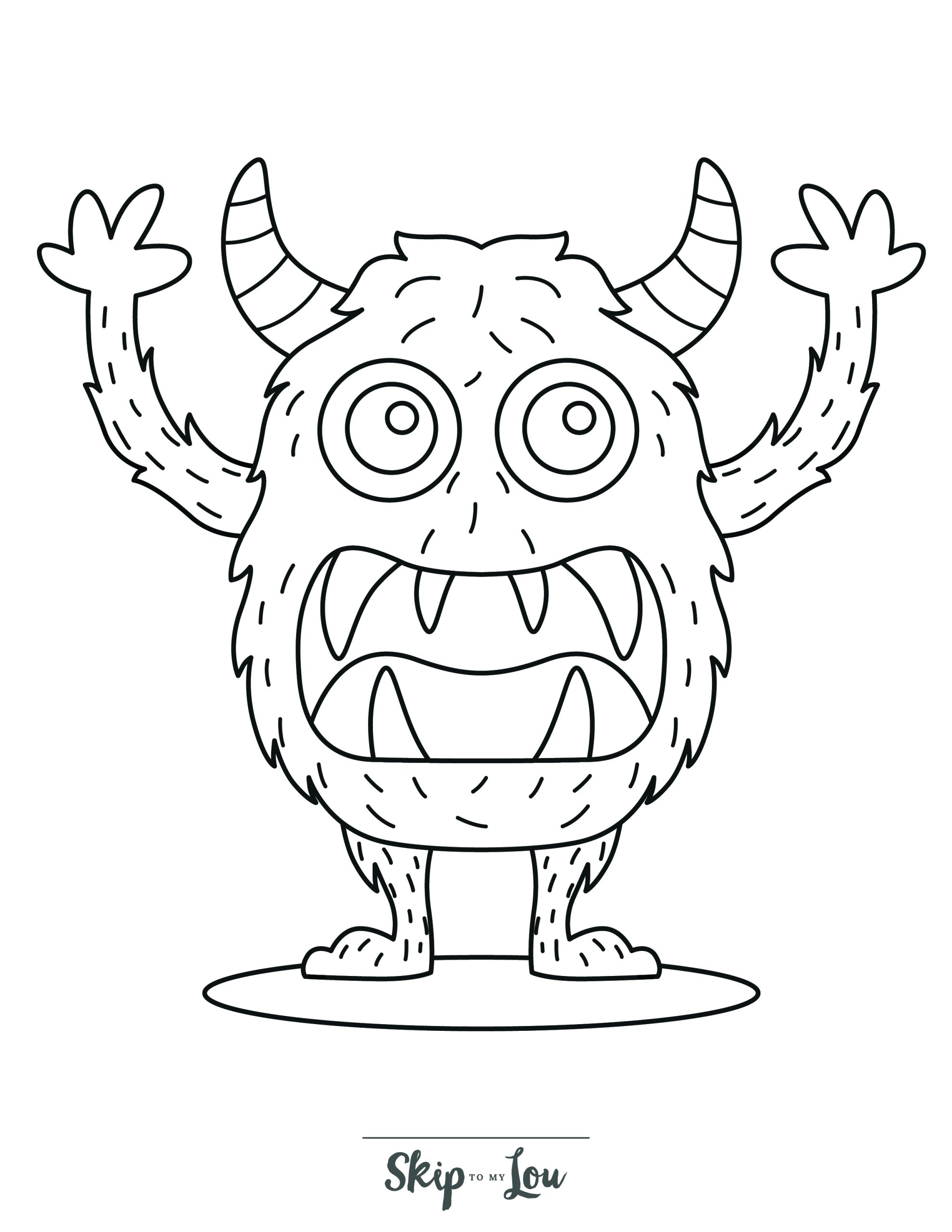 199+ Monsters Coloring Pages 3