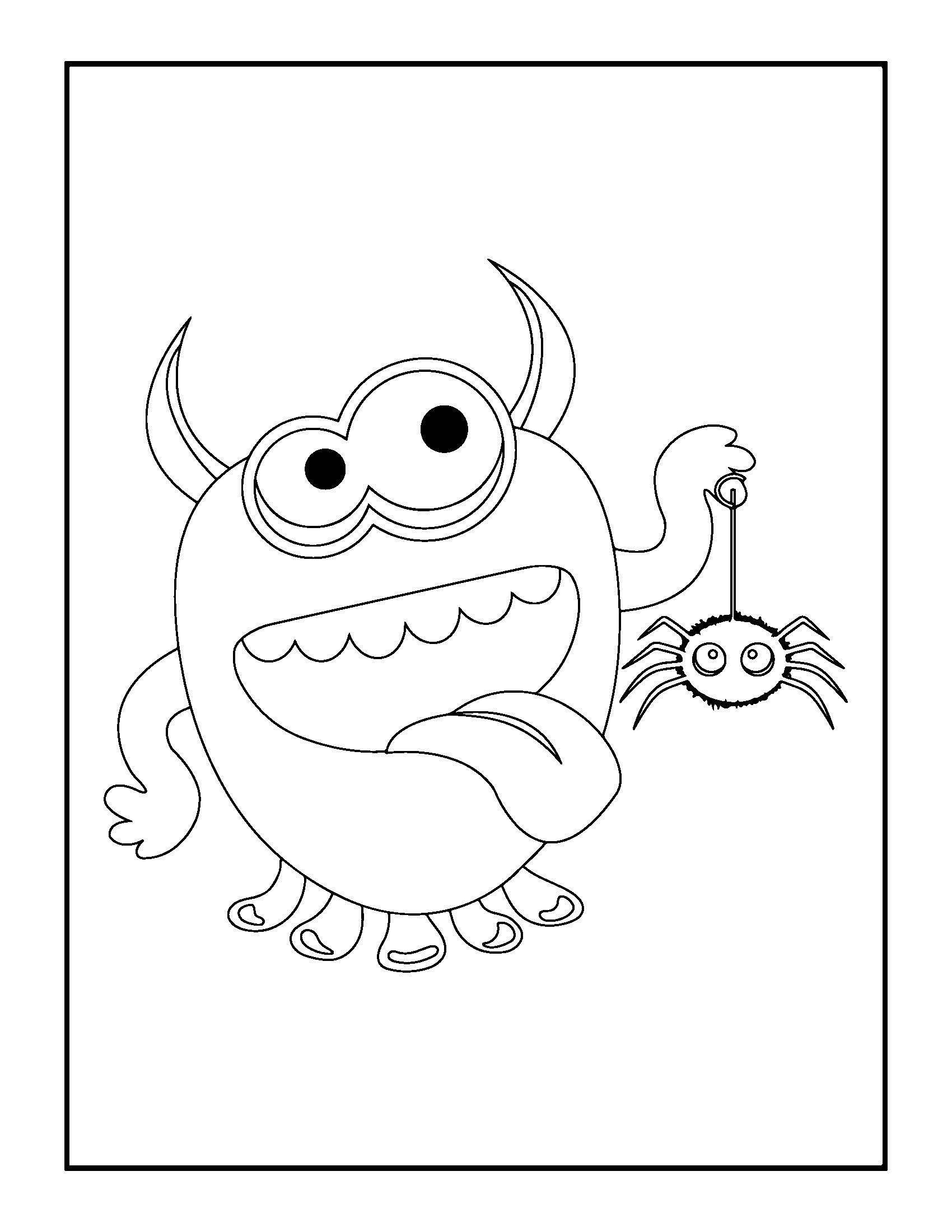 199+ Monsters Coloring Pages 32