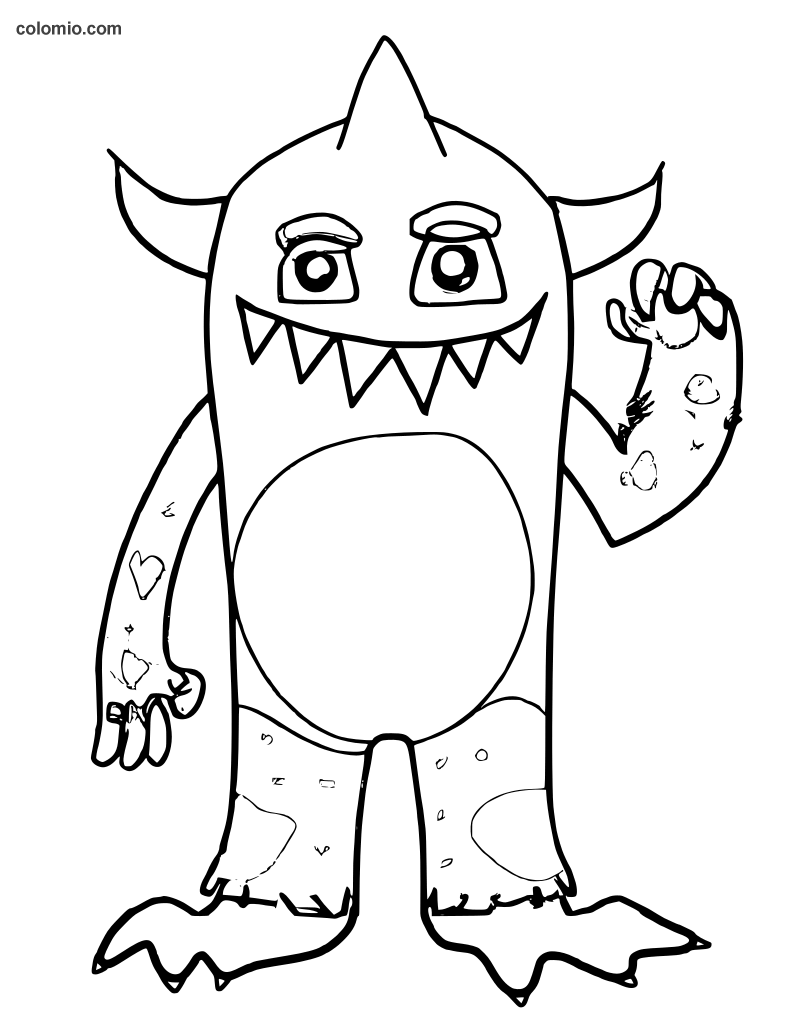 199+ Monsters Coloring Pages 33