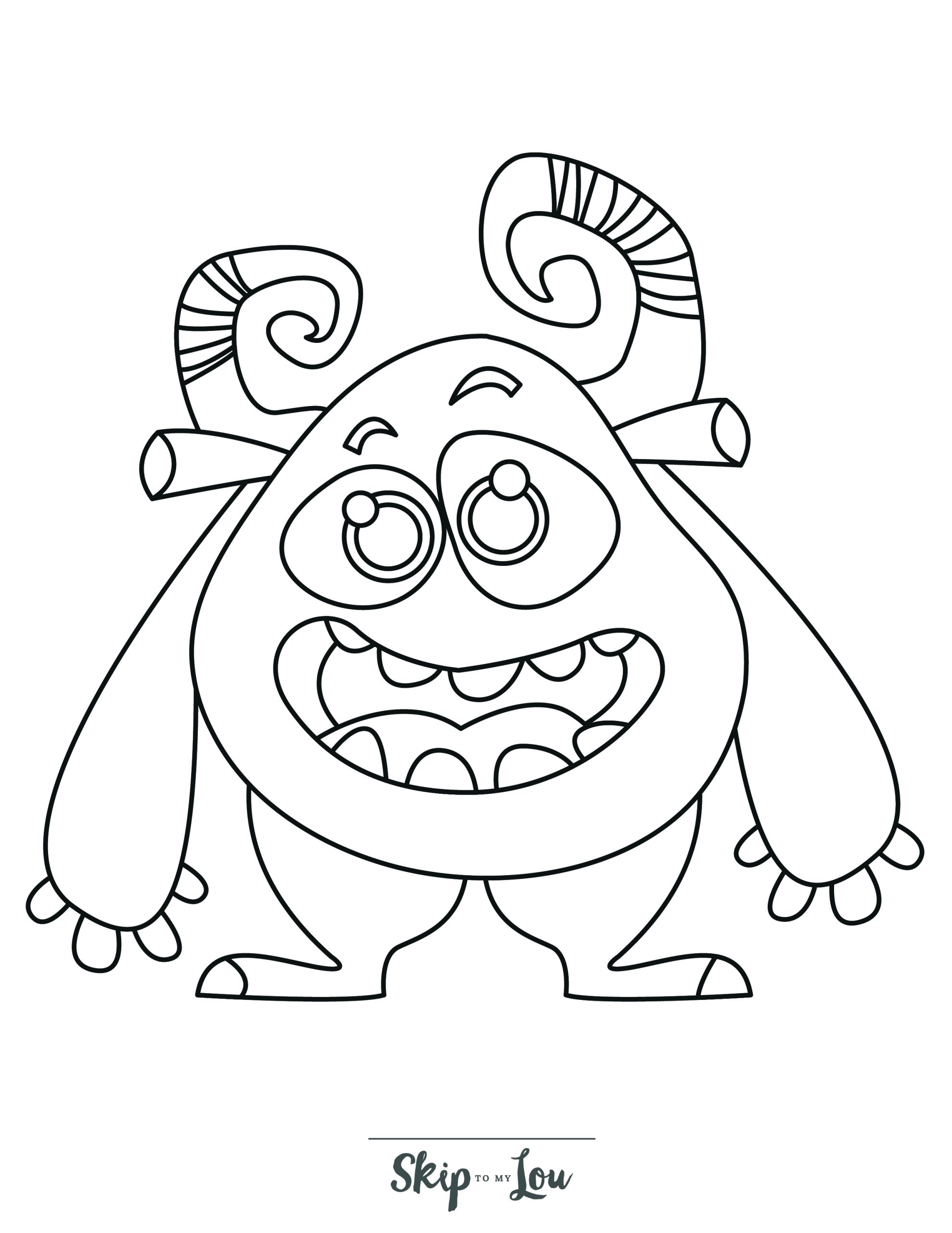 199+ Monsters Coloring Pages 85