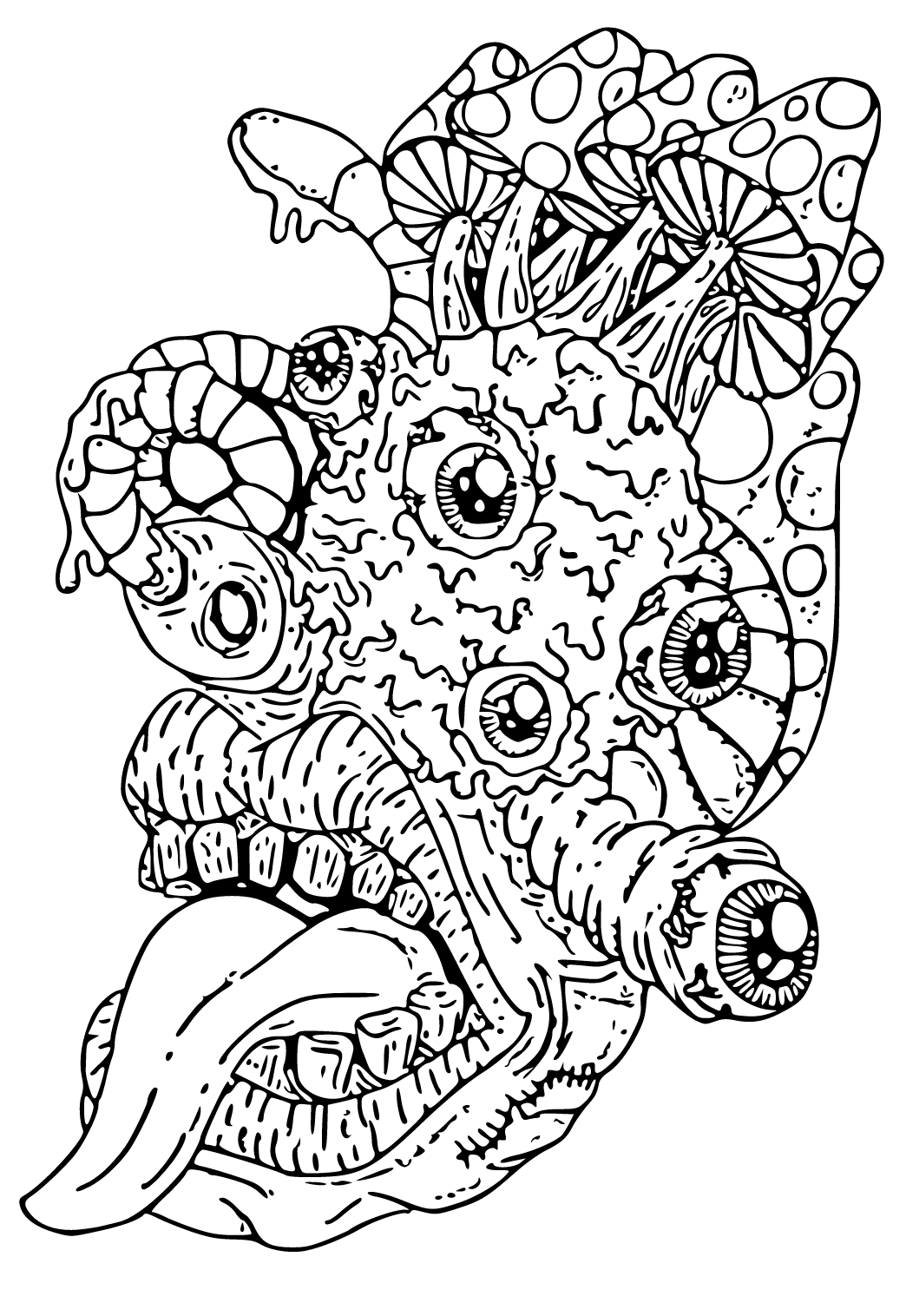 199+ Monsters Coloring Pages 90