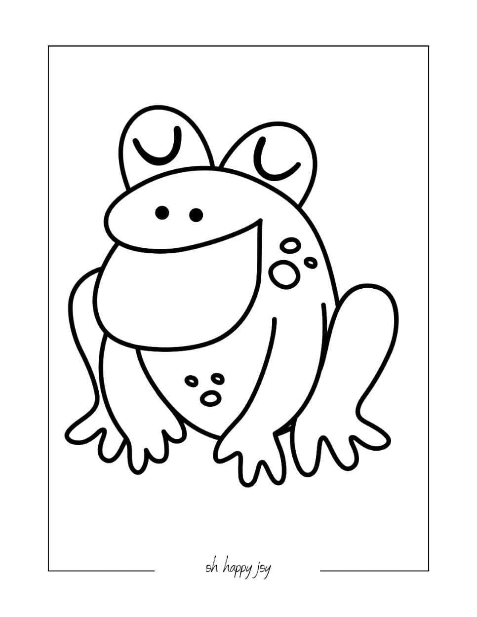 200+ Frog Coloring Pages 109