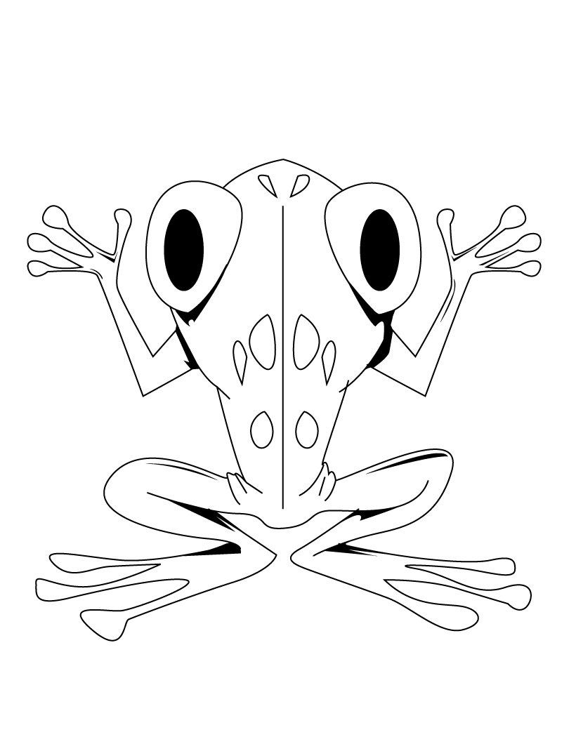 200+ Frog Coloring Pages 110