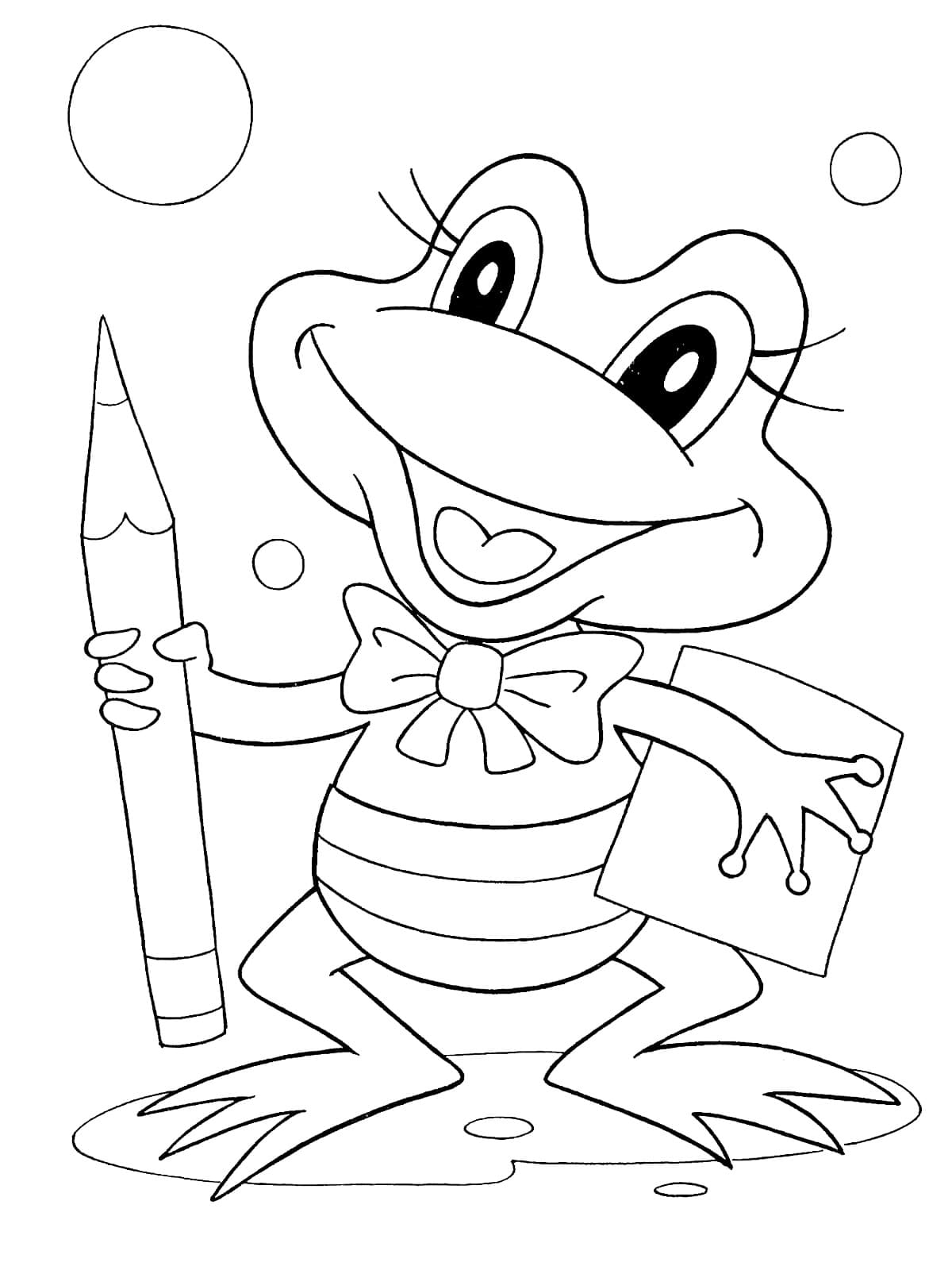 200+ Frog Coloring Pages 113