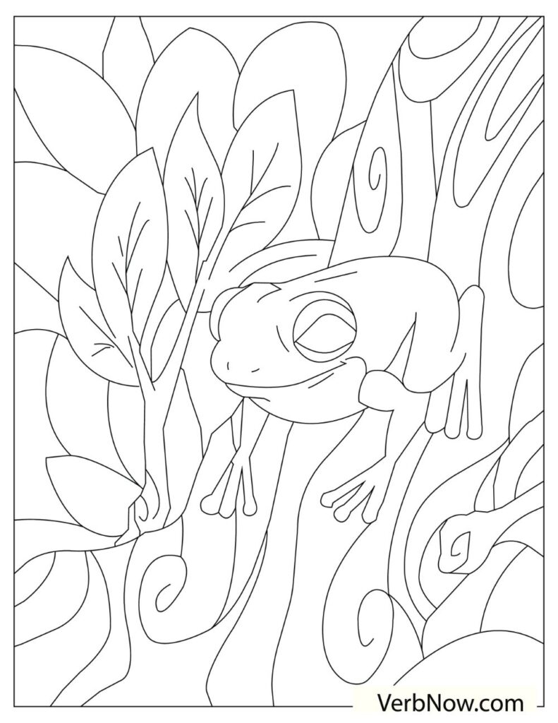 200+ Frog Coloring Pages 122