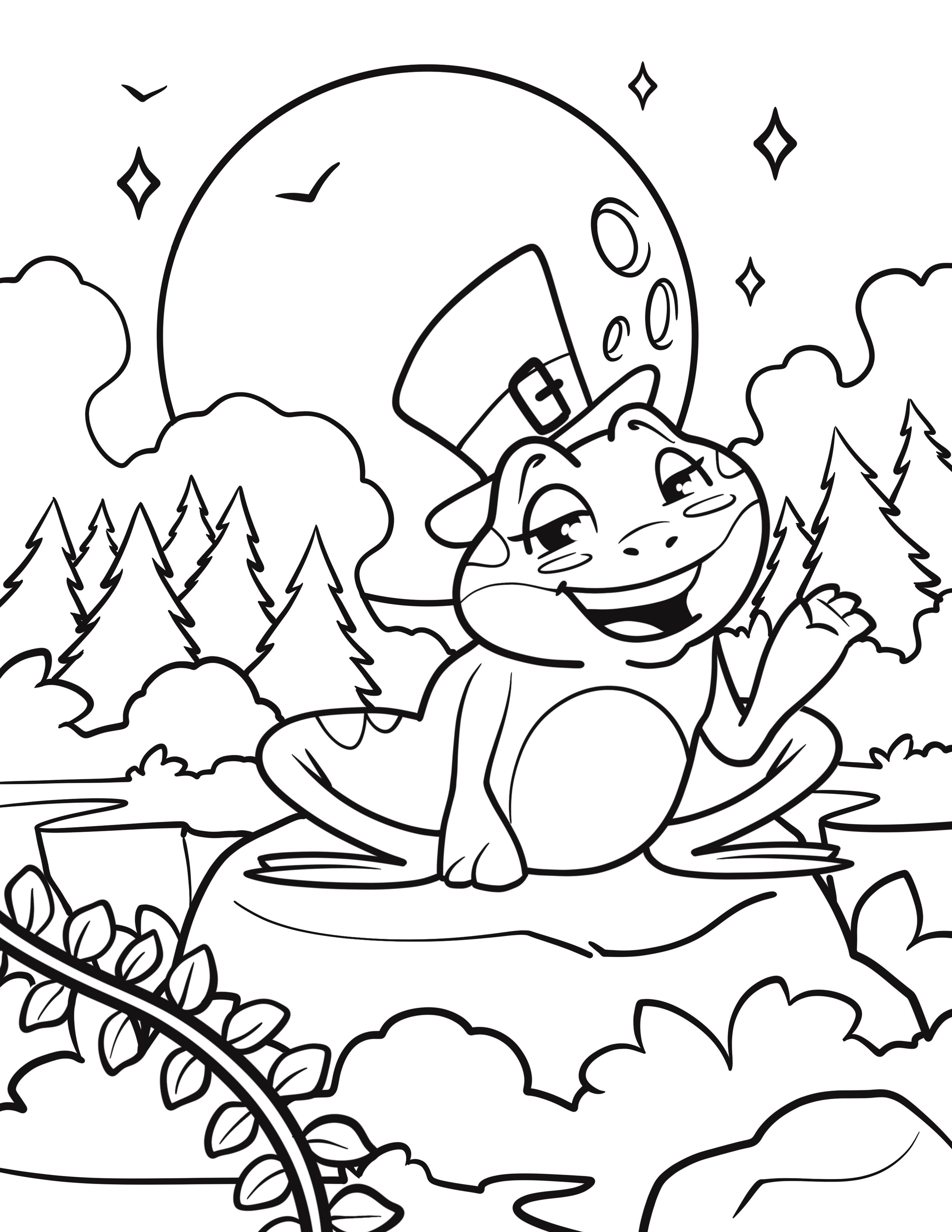 200+ Frog Coloring Pages 132