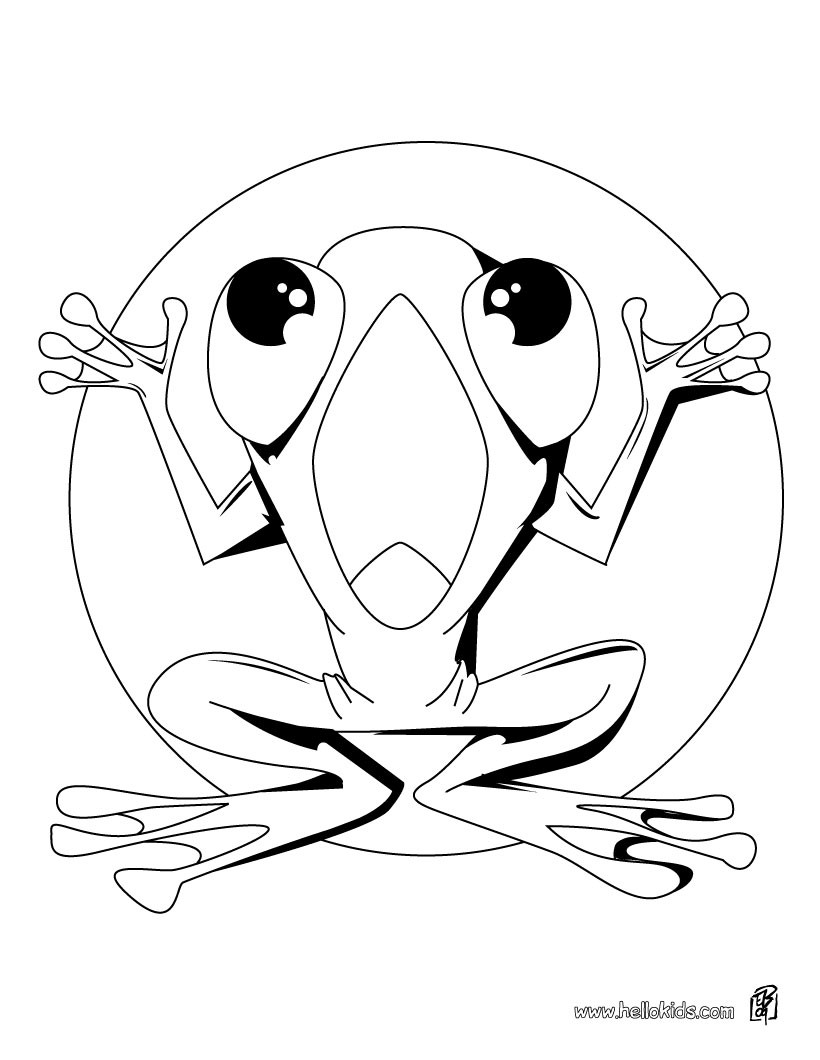 200+ Frog Coloring Pages 138