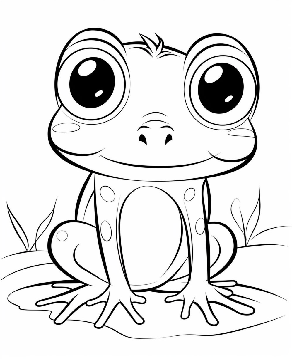 200+ Frog Coloring Pages 14