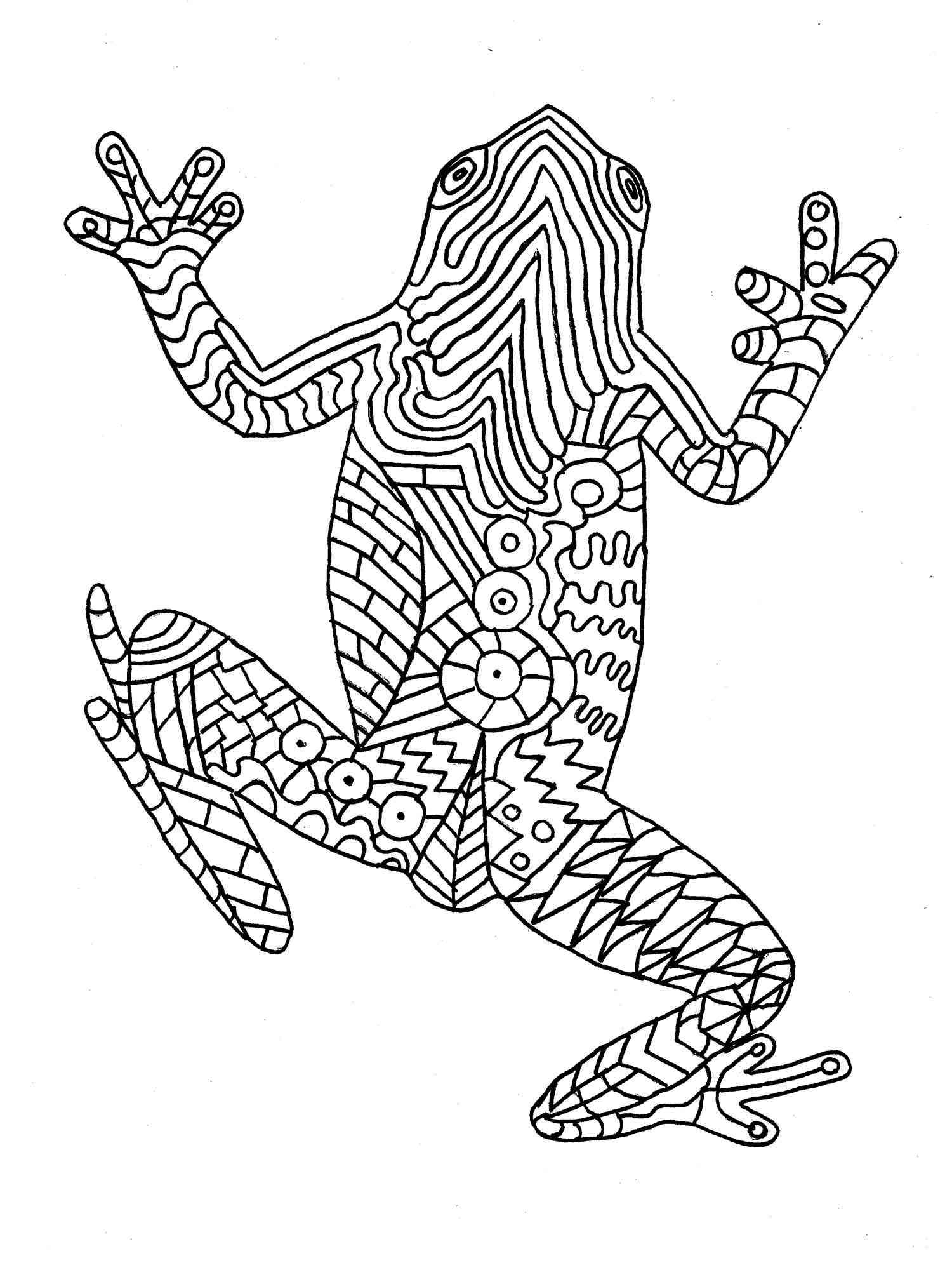 200+ Frog Coloring Pages 144