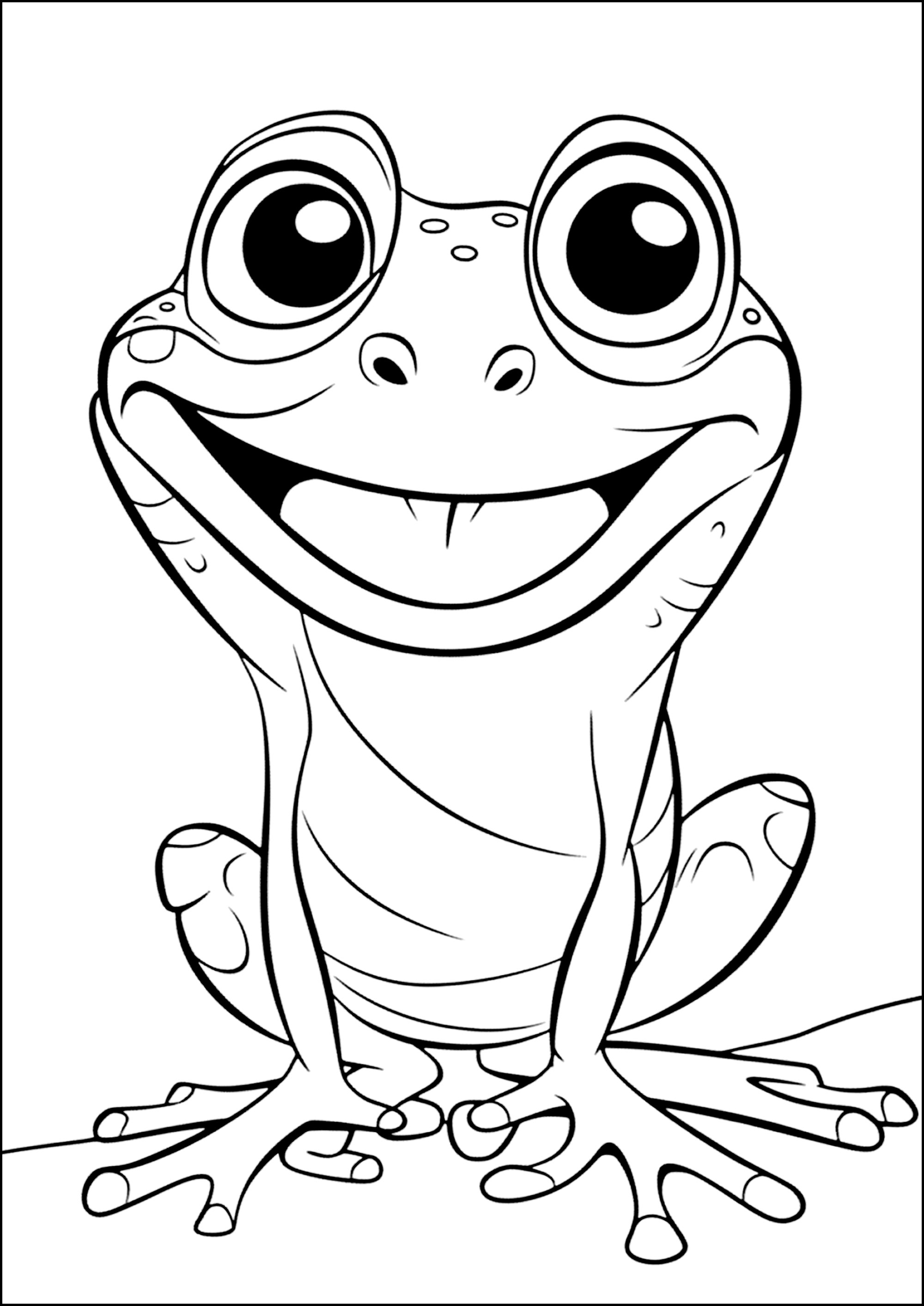 200+ Frog Coloring Pages 150