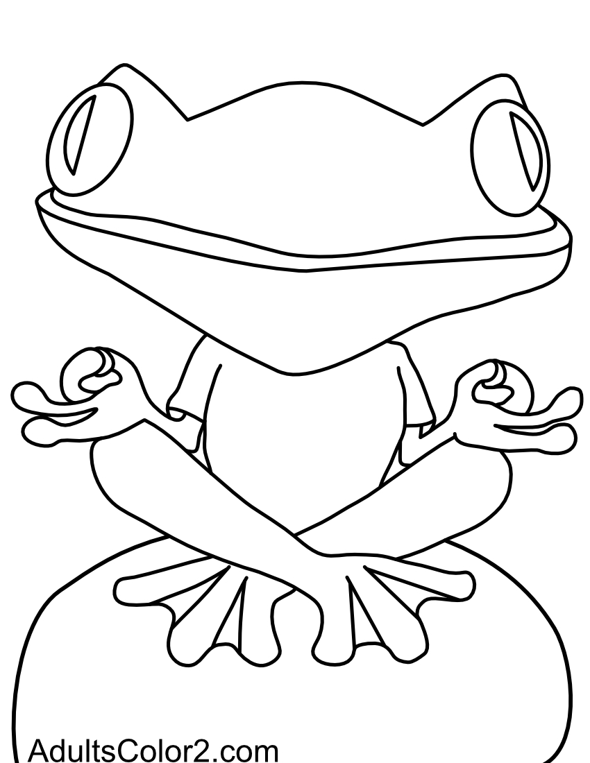 200+ Frog Coloring Pages 26