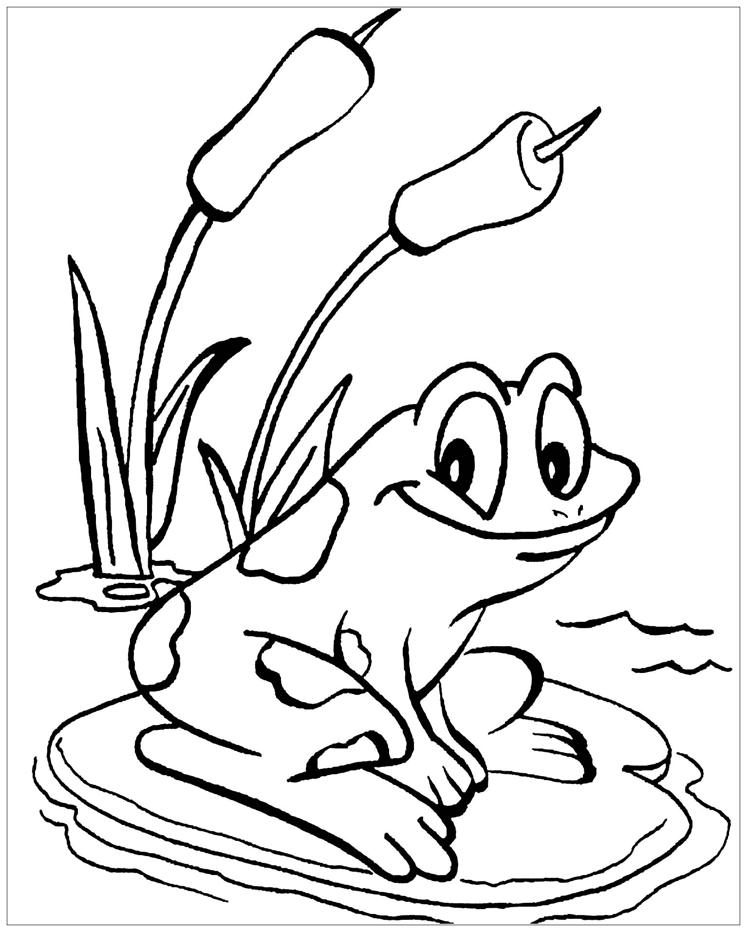 200+ Frog Coloring Pages 30