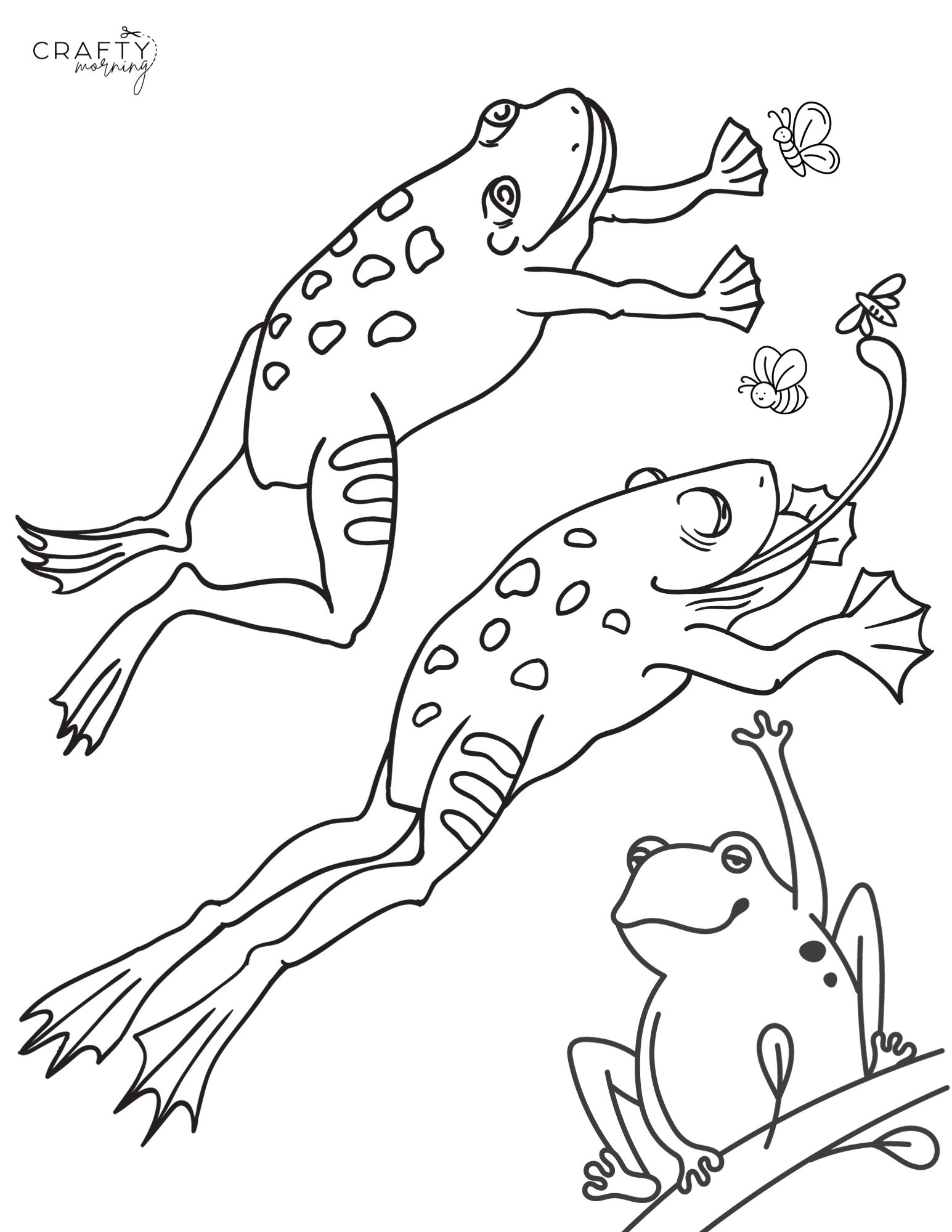 200+ Frog Coloring Pages 31