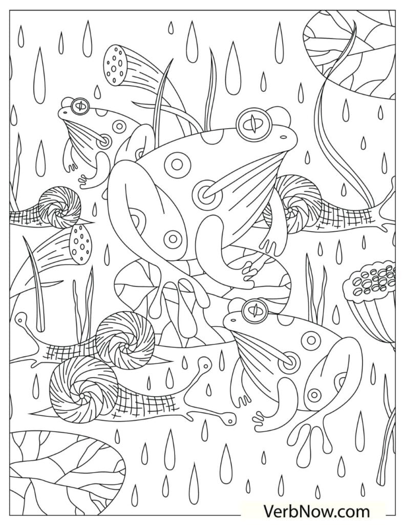 200+ Frog Coloring Pages 42