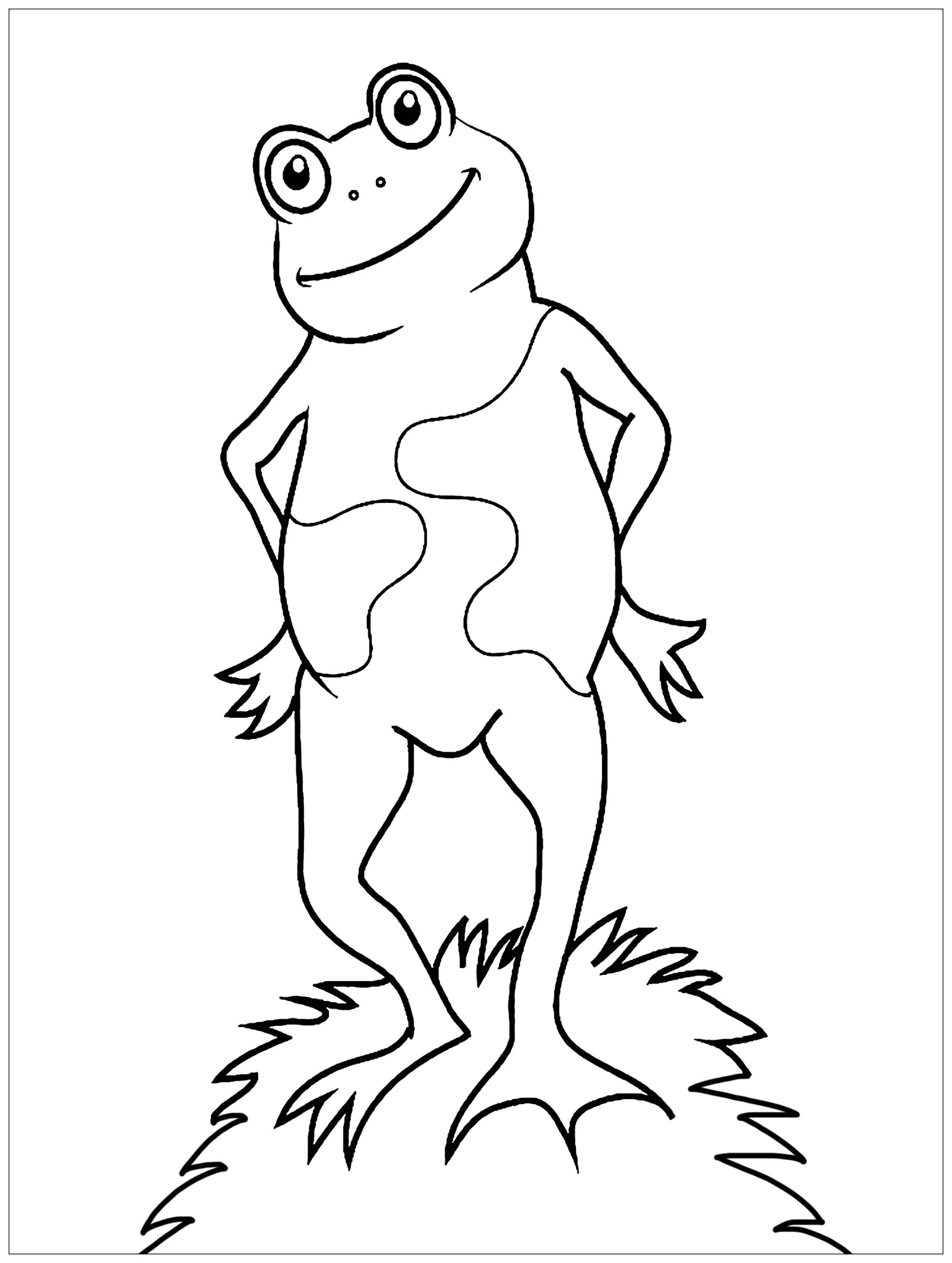 200+ Frog Coloring Pages 49