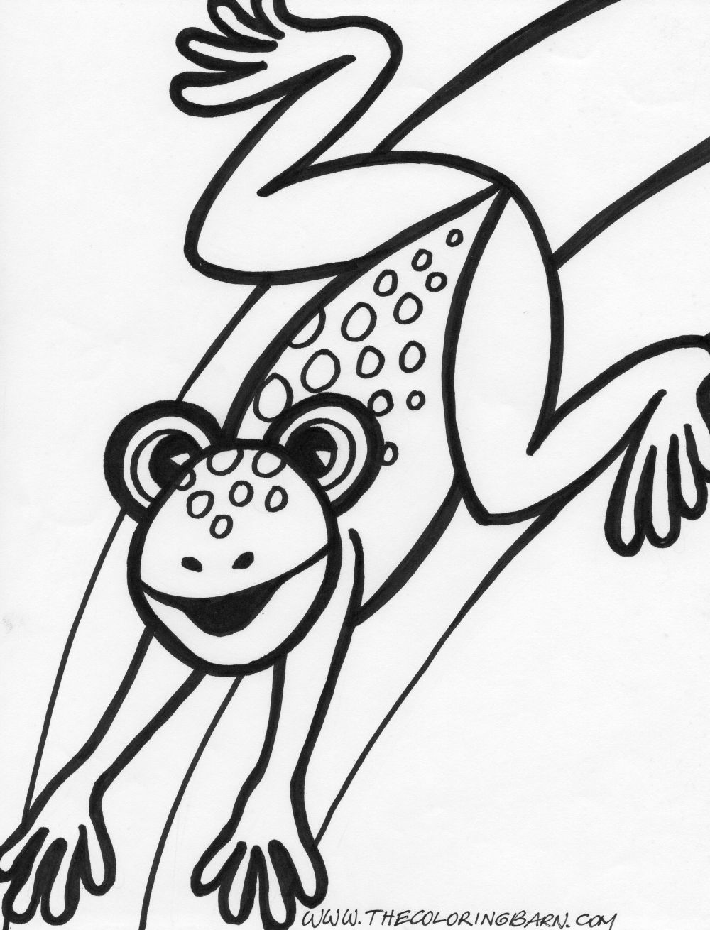 200+ Frog Coloring Pages 50