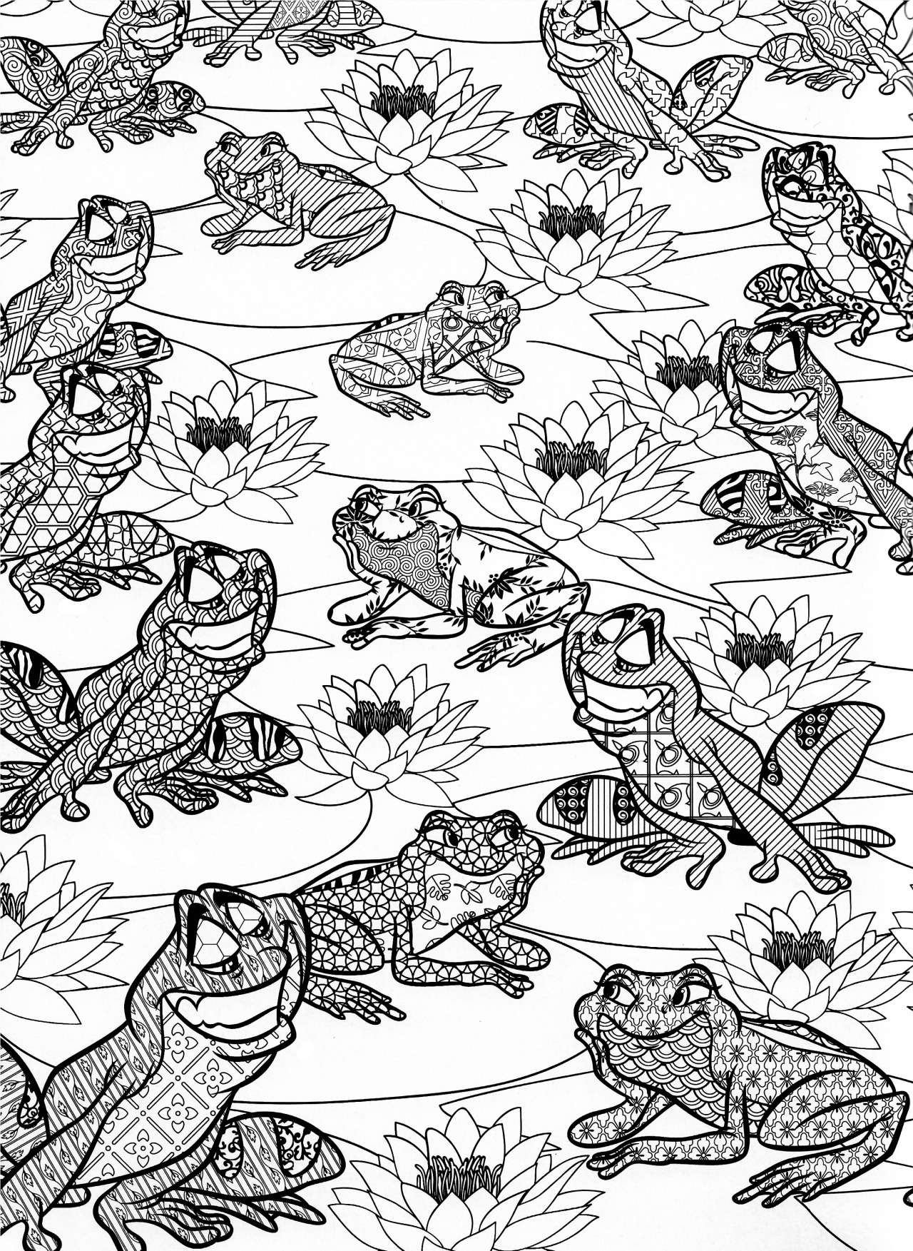 200+ Frog Coloring Pages 54