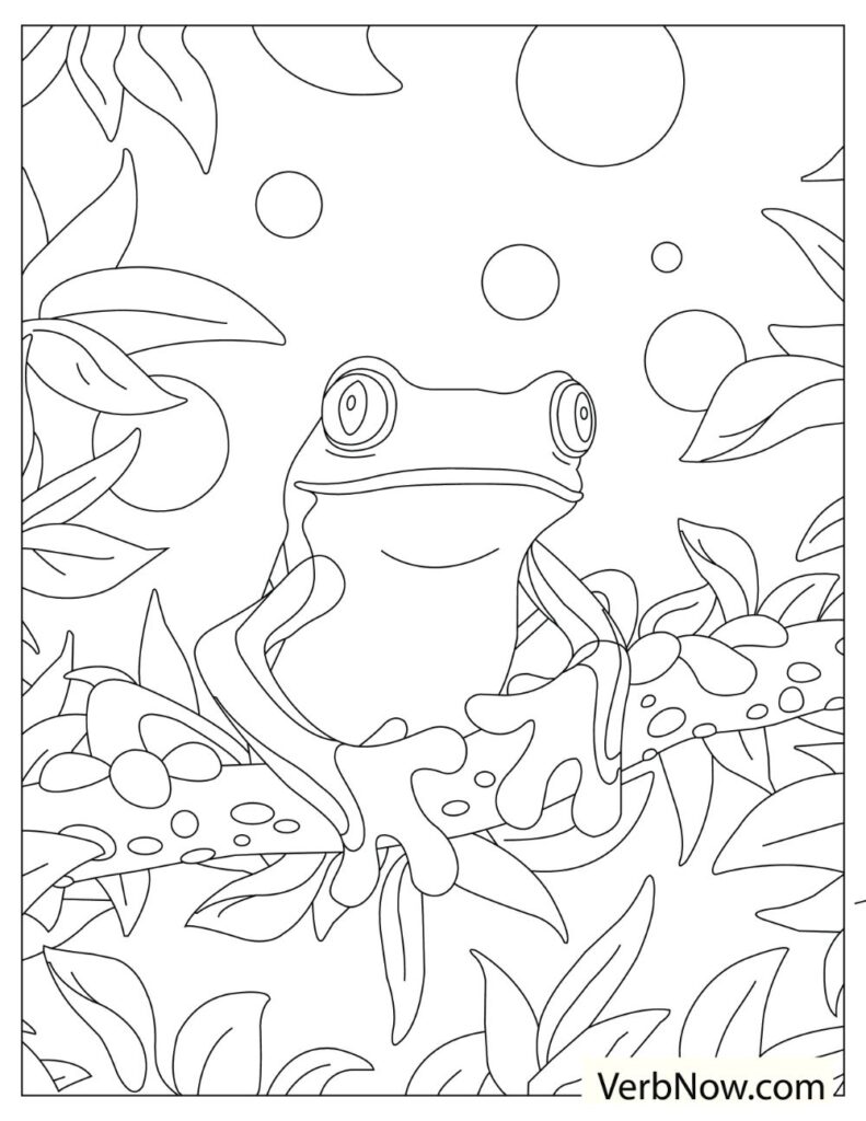 200+ Frog Coloring Pages 56