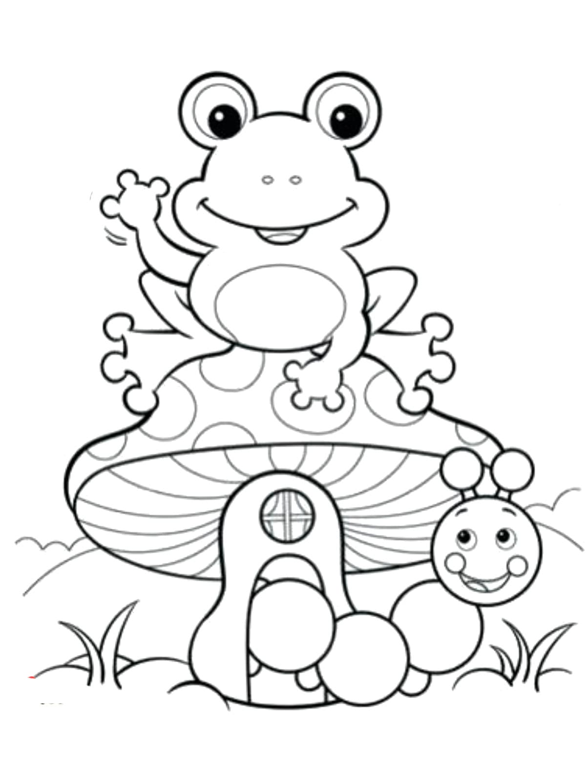 200+ Frog Coloring Pages 57