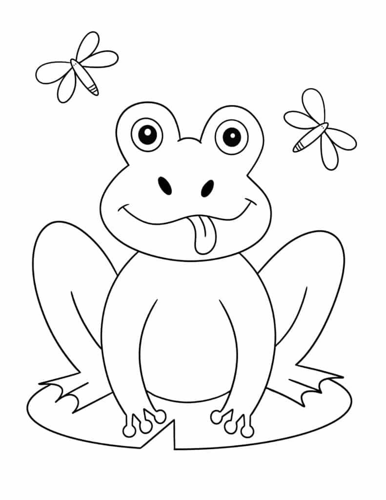 200+ Frog Coloring Pages 67