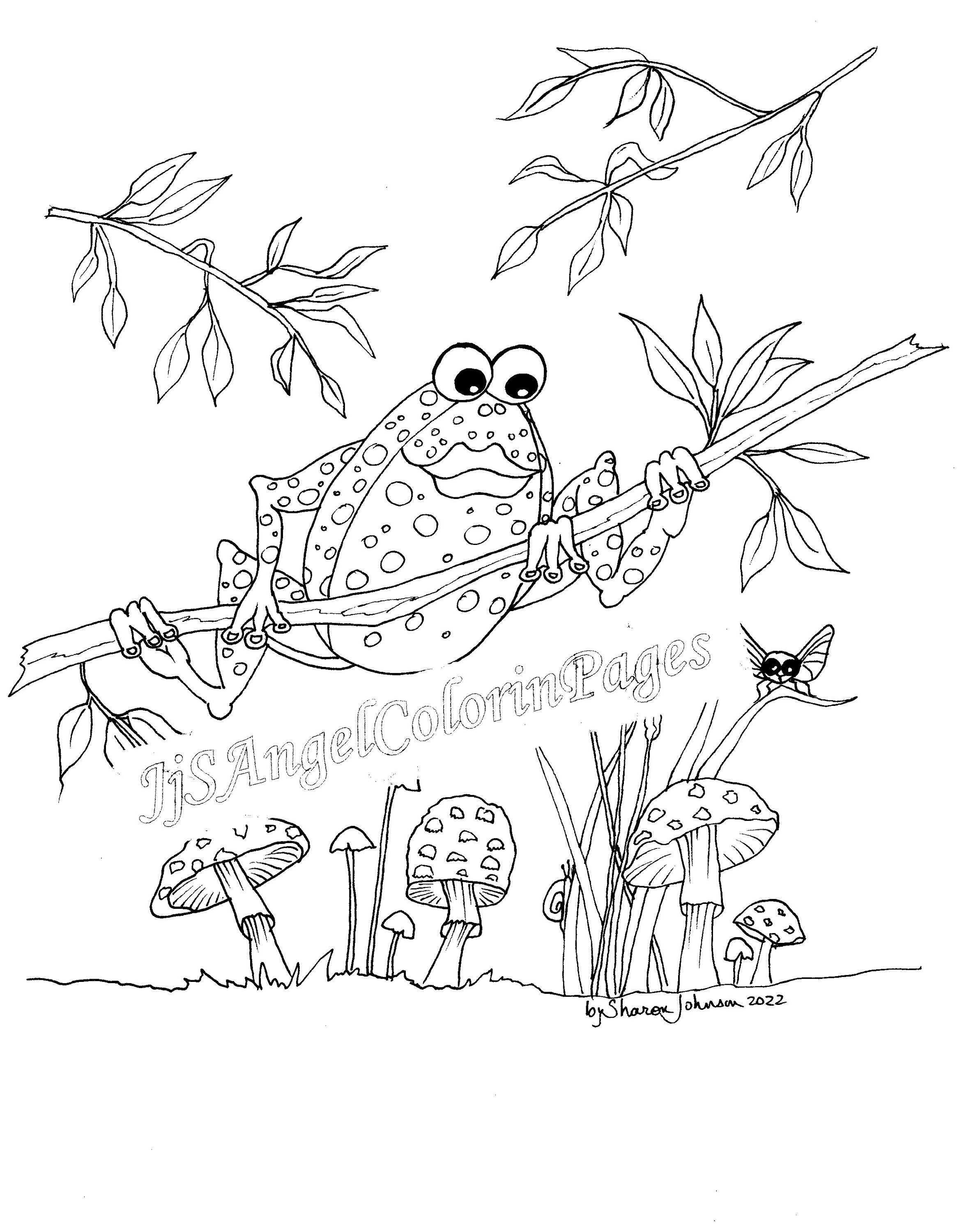 200+ Frog Coloring Pages 68