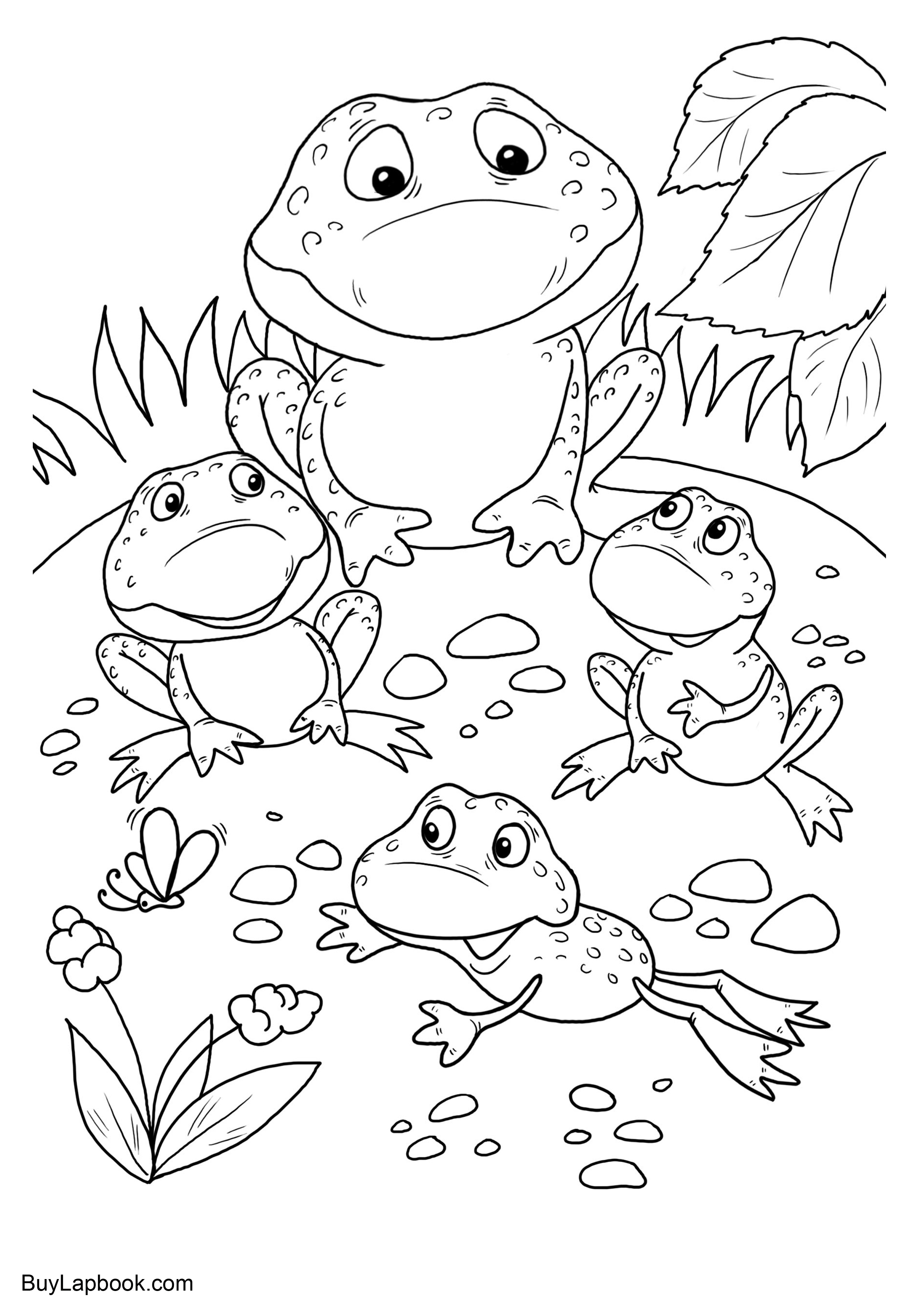 200+ Frog Coloring Pages 7