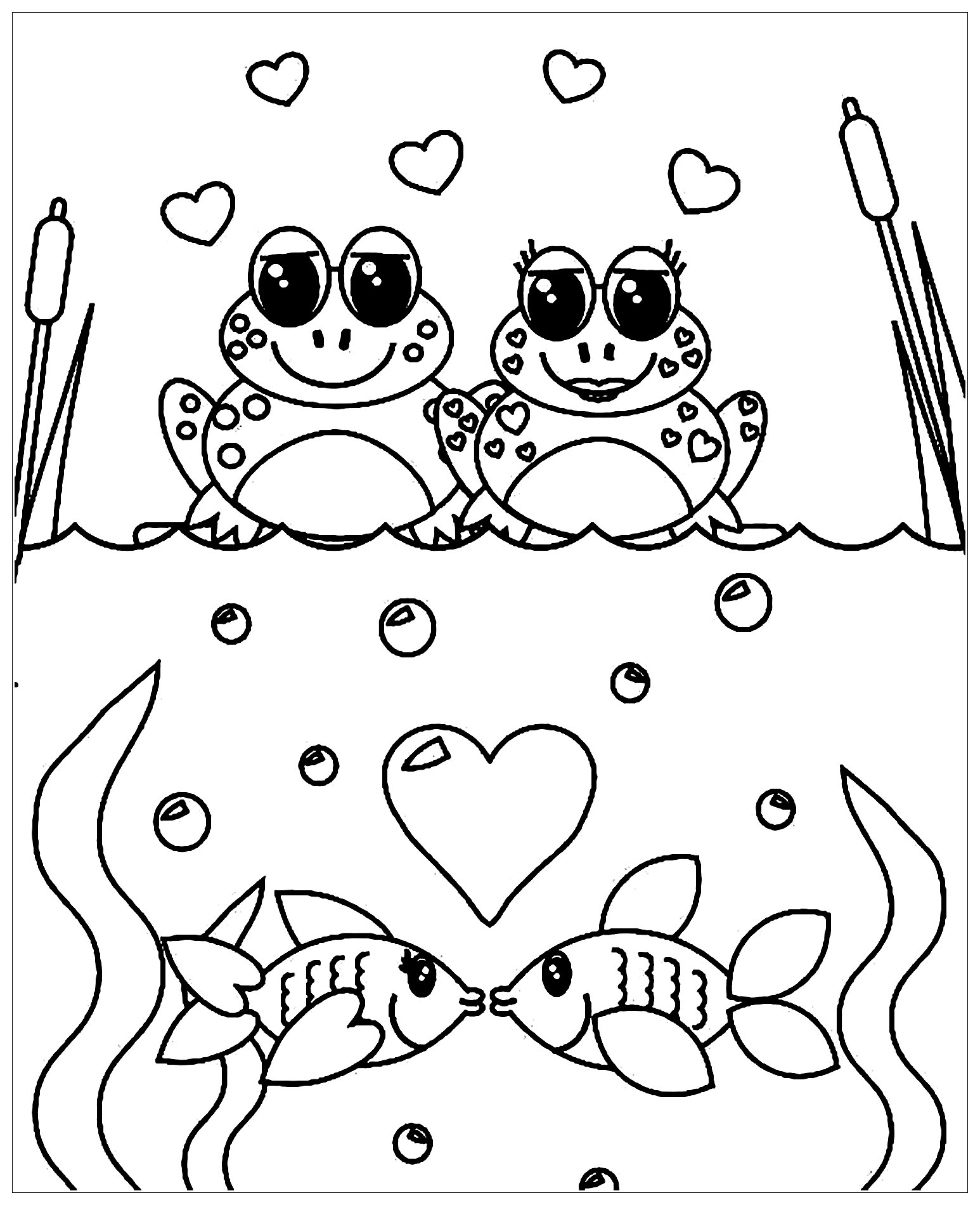 200+ Frog Coloring Pages 71