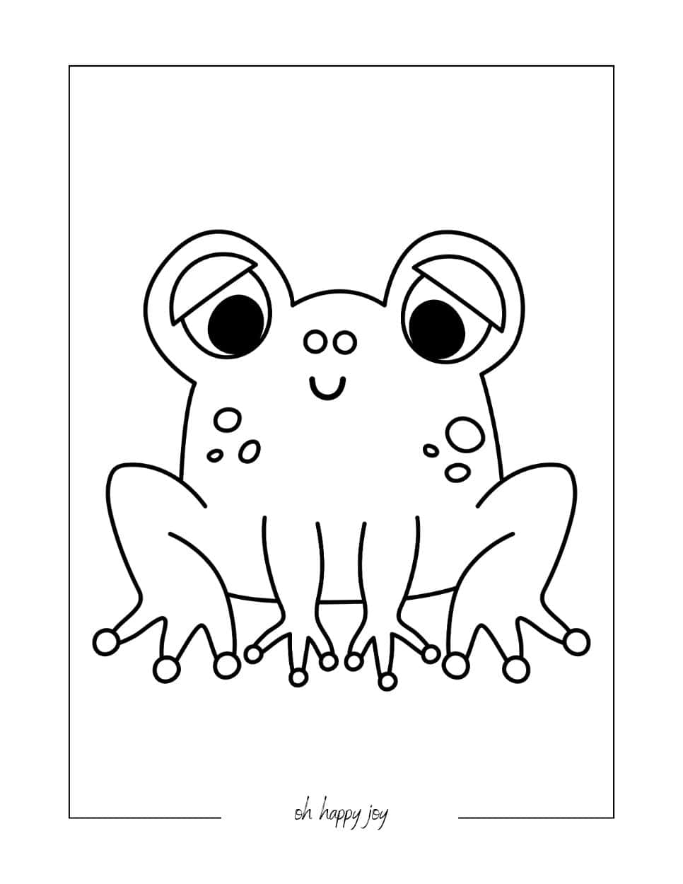 200+ Frog Coloring Pages 80