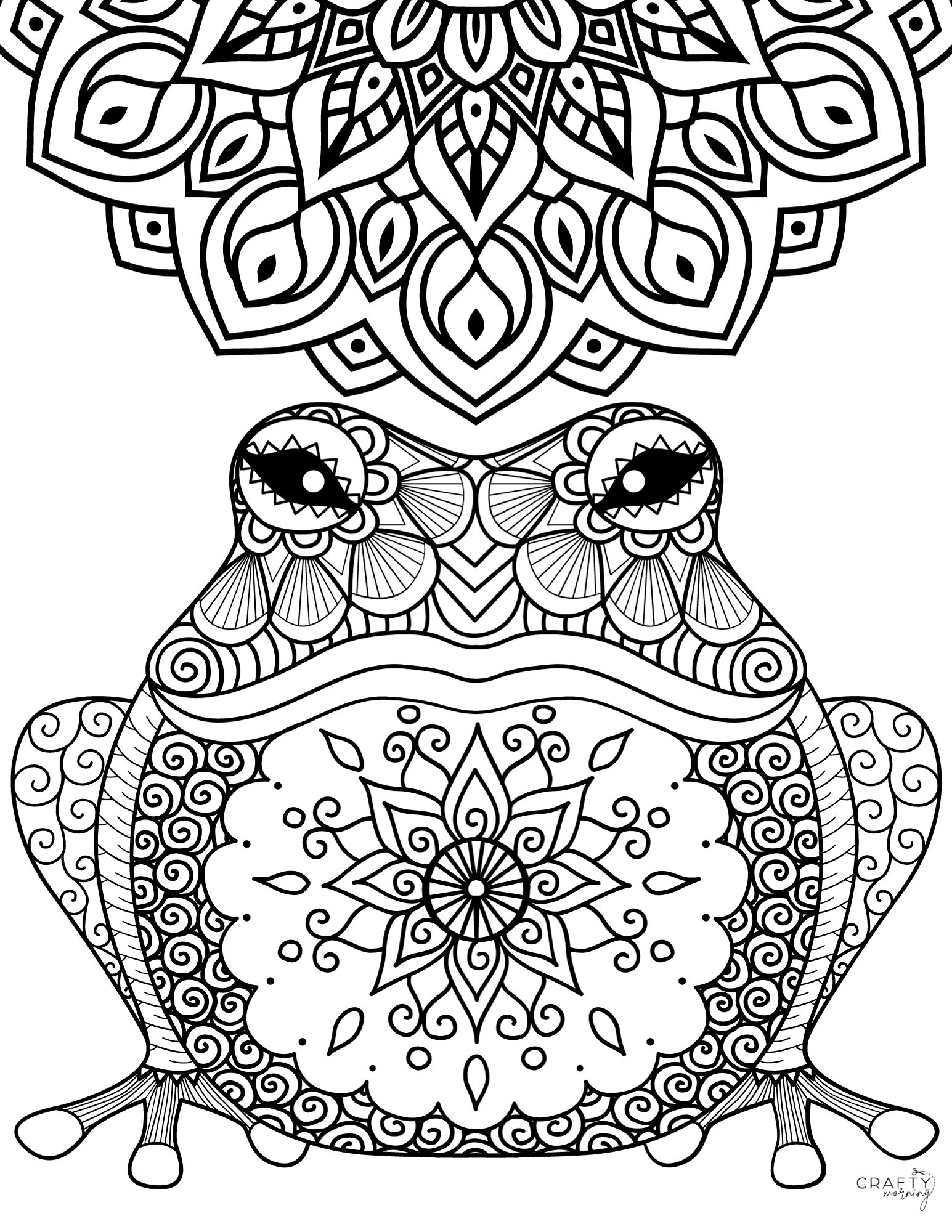 200+ Frog Coloring Pages 87