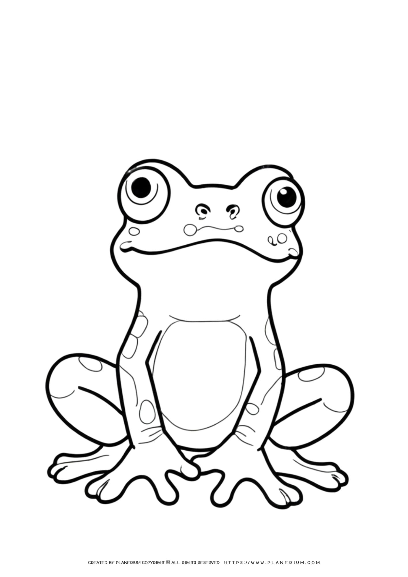 200+ Frog Coloring Pages 9