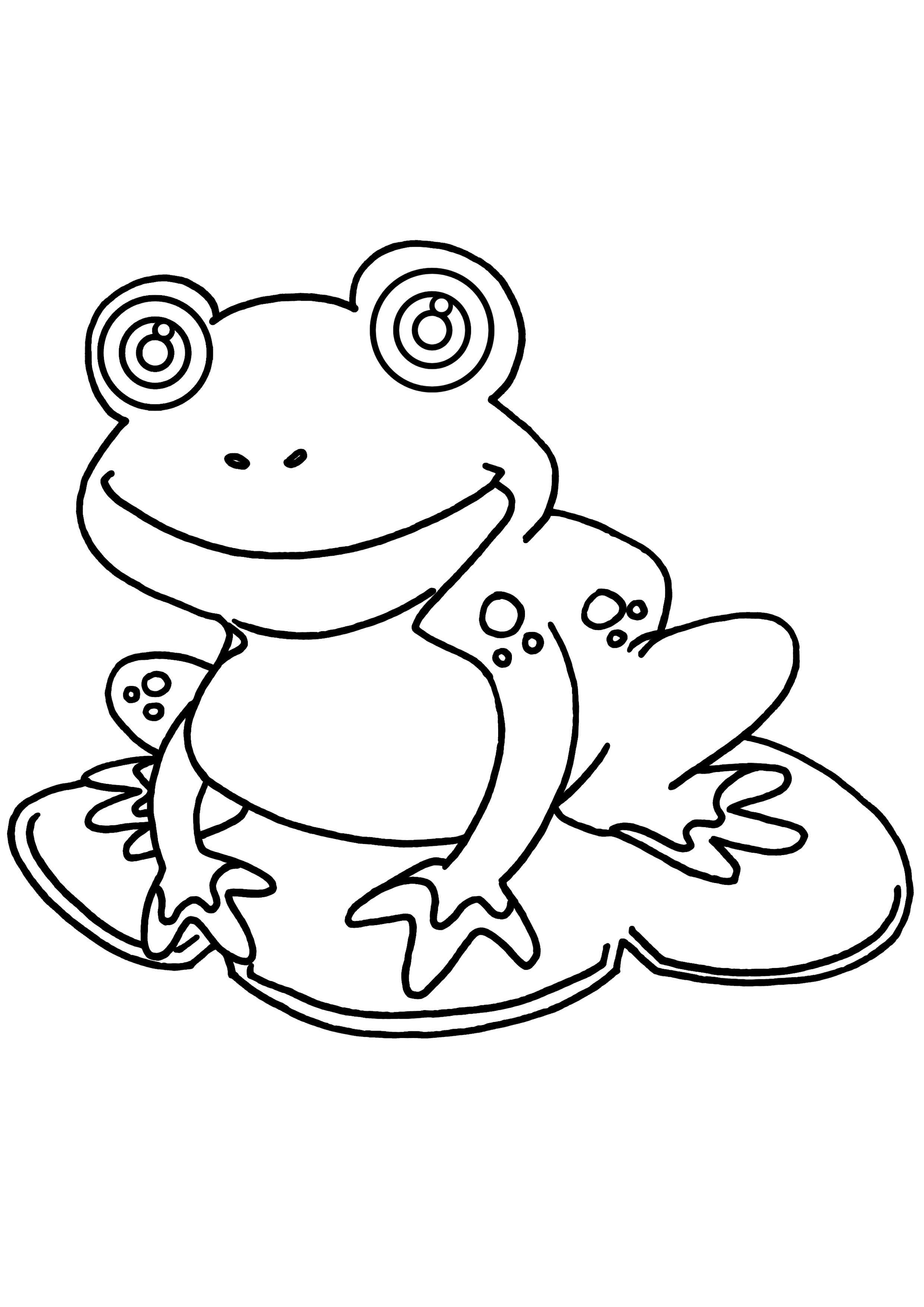 200+ Frog Coloring Pages 94