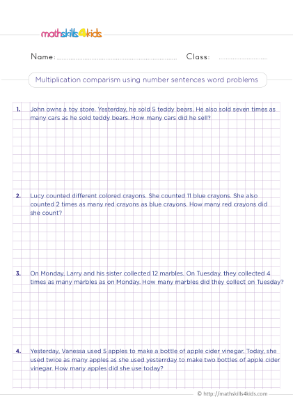 3rd Graders Math Worksheets FREE Printable 115