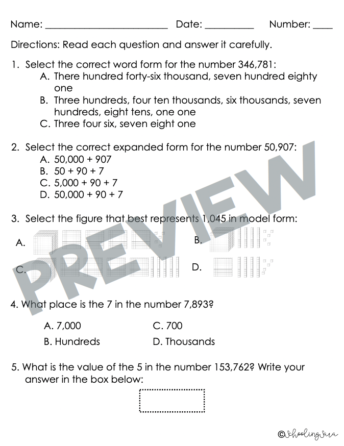 3rd Graders Math Worksheets FREE Printable 137