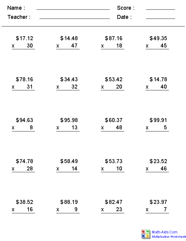 3rd Graders Math Worksheets FREE Printable 139