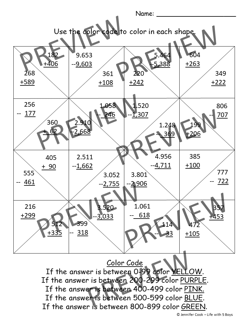 3rd Graders Math Worksheets FREE Printable 144