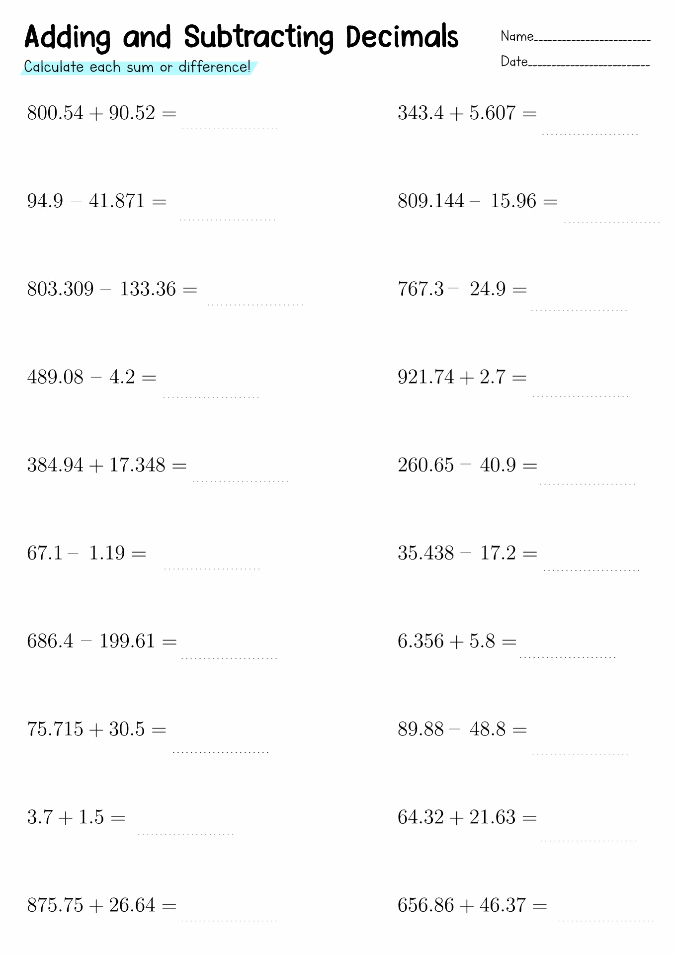 3rd Graders Math Worksheets FREE Printable 145