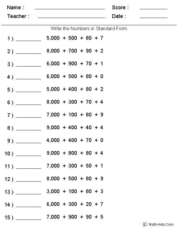 3rd Graders Math Worksheets FREE Printable 156