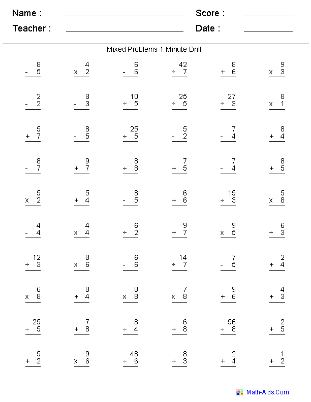 3rd Graders Math Worksheets FREE Printable 35