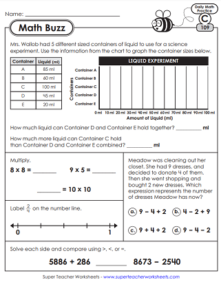 3rd Graders Math Worksheets FREE Printable 37