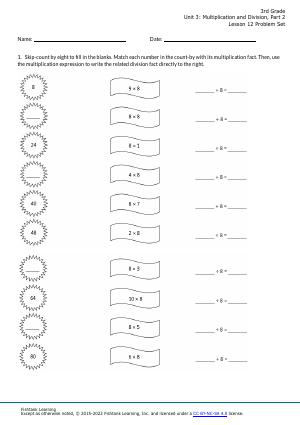 3rd Graders Math Worksheets FREE Printable 65