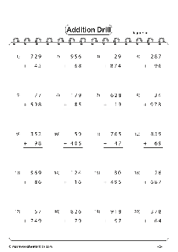 3rd Graders Math Worksheets FREE Printable 69