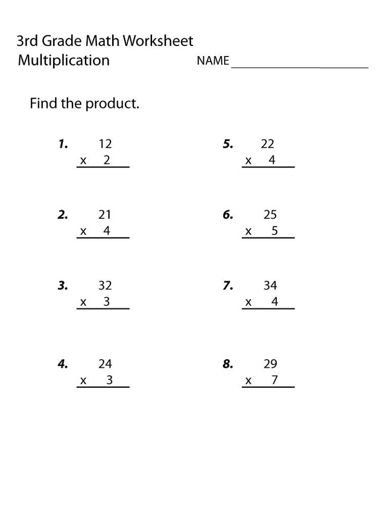 3rd Graders Math Worksheets FREE Printable 93